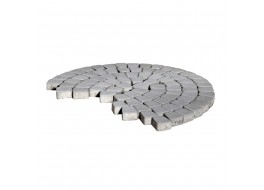 Тротуарная плитка Классико круговая, Серый, h=60 мм