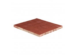Тротуарная плитка Прямоугольник, Красный, h=40 мм
