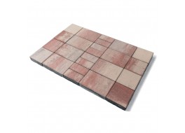 Тротуарная плитка Мозайка, Color Mix "Фламинго", h=60 мм