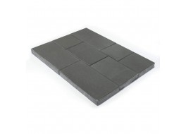 Тротуарная плитка Триада, Серый, h=60 мм